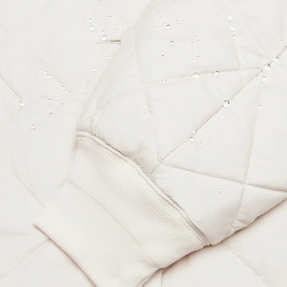 ARITZIA Wilfred Pavant Quilted Jacket Water Repellant Barn Coat Cream Size M - Picture 5 of 16